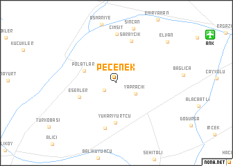 map of Peçenek