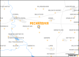 map of Pechanovka