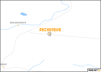 map of (( Pechenevo ))