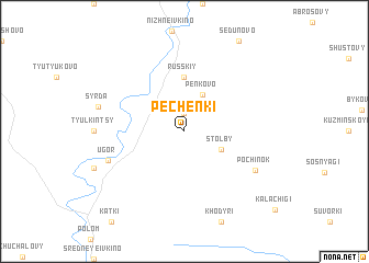 map of Pechënki