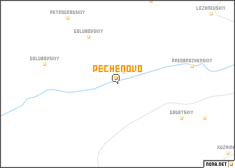 map of Pechenovo