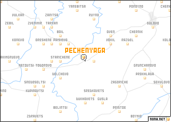 map of Pechenyaga