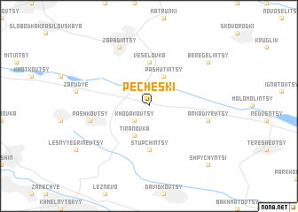 map of Pecheski