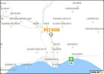 map of Pechina