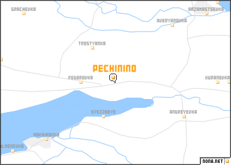map of Pechinino