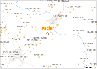 map of Pechin