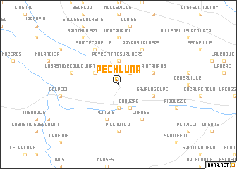 map of Pech-Luna