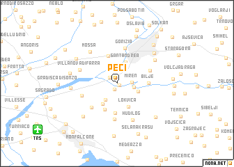 map of Peci