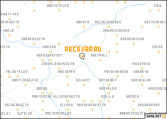 map of Pécsvárad