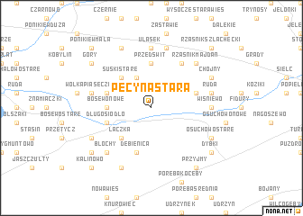 map of Pecyna Stara