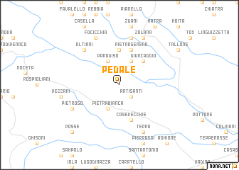 map of Pedale