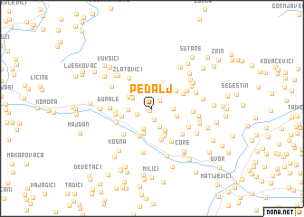 map of Pedalj