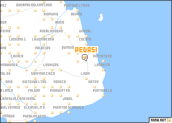 map of Pedasí