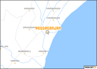 map of Pedda Ganjām