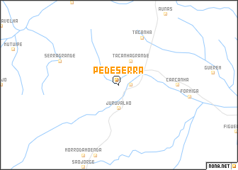 map of Pé de Serra