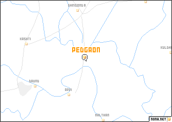 map of Pedgaon
