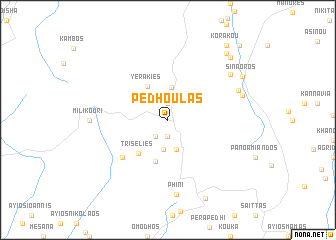 map of Pedhoulas