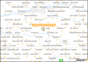 map of Pedinghausen