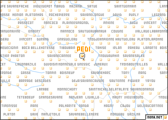 map of Pédi