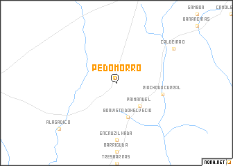 map of Pé do Morro