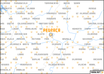 map of Pedraça