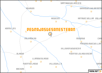 map of Pedrajas de San Esteban