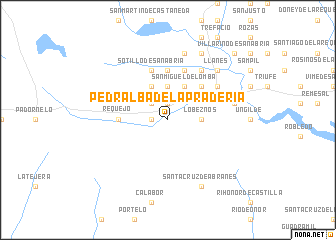 map of Pedralba de la Pradería