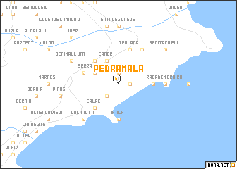 map of Pedramala