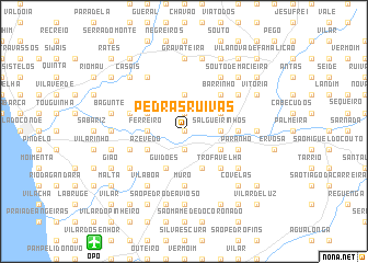 map of Pedras Ruivas