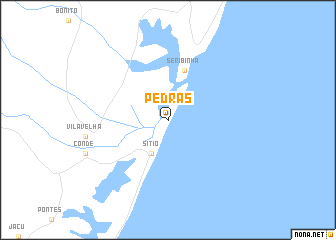 map of Pedras