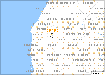 map of Pedra