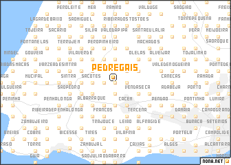 map of Pedregais