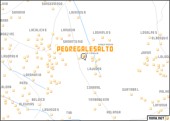 map of Pedregales Alto