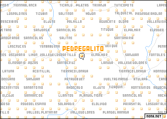 map of Pedregalito