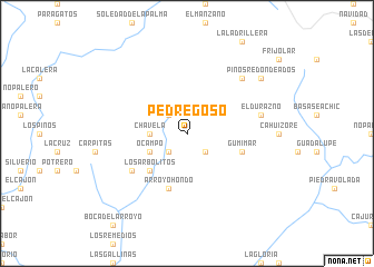 map of Pedregoso