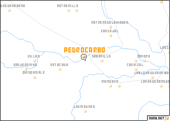 map of Pedro Carbo