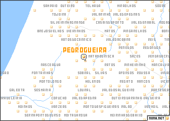 map of Pedrogueira