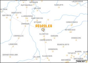 map of Pedrólea