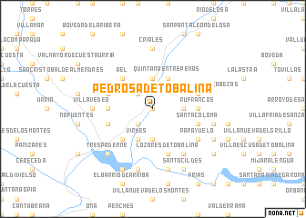 map of Pedrosa de Tobalina