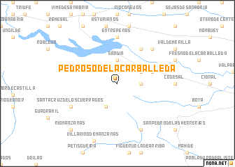 map of Pedroso de la Carballeda