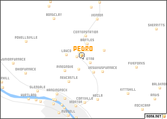 map of Pedro