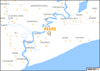 map of Pedro