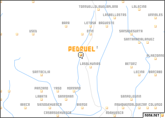 map of Pedruel