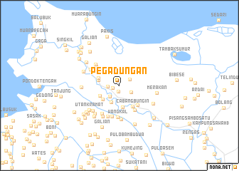 map of Pegadungan