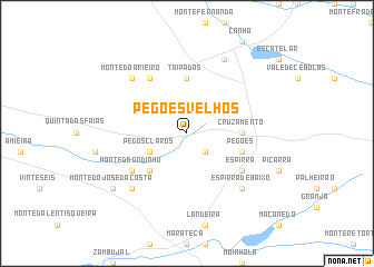 map of Pegões Velhos