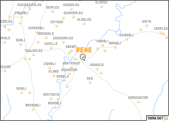 map of Péhé