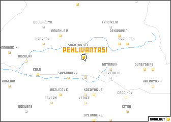 map of Pehlivantaşı