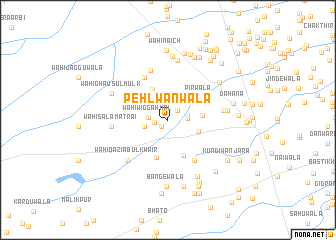 map of Pehlwānwāla