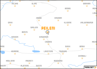 map of Peilēni