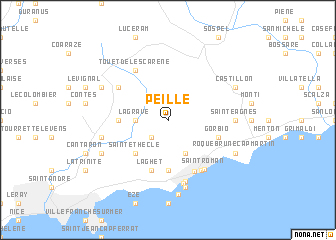 map of Peille